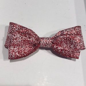 Red glitter bow